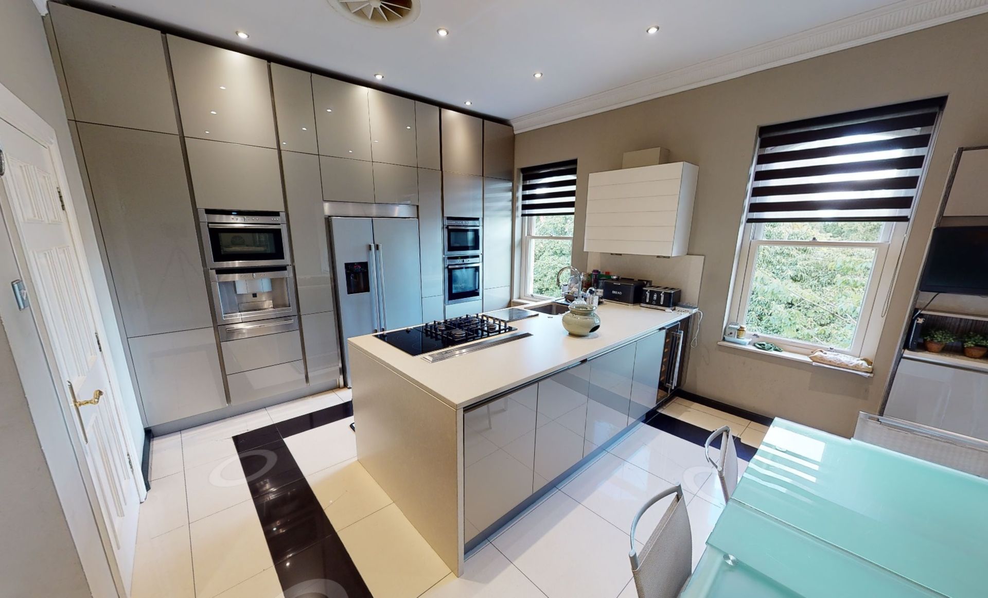 1 x Contemporary Bespoke Fitted Kitchen With Integrated Neff Branded Appliances To be removed from a