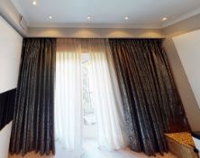 1 x Set Of Curtains - To Be Removed From An Exclusive Property In Bowdon  - CL691 - Location: Bowdon