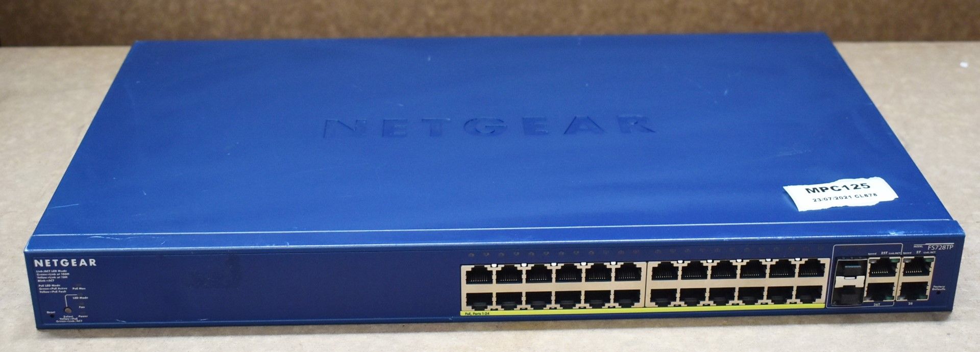 1 x Netgear FS728TP V2H1 24-Port 10/100 Smart Managed Switch with POE - RRP £453 - Includes Power