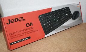 1 x Jedelit GII Desktop Keyboard and Mouse Set - New and Unused - Ref: MPC251 CB - CL678 - Location: