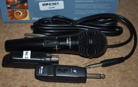 1 x Audio Technica Pro 41 Cardioid Dynamic Handheld Microphone With Carol Bluetooth Transmission