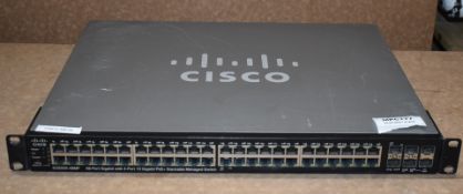 1 x Cisco SG500X-48MP 48 Port Gigabit Switch With Port 10 Gigabit POE - Ref: MPC177 CA - RRP £1,