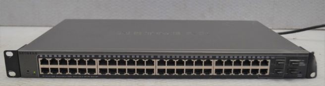 1 x Netgear GS748Tv5 48-Port Gigabit Smart ProSafe Switch - CL011 - Ref: DNW324 / WH3 - Location: