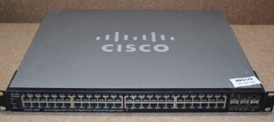 1 x Cisco SG500X-48MP 48 Port Gigabit Switch With Port 10 Gigabit POE - Ref: MPC179 CA - RRP £1,