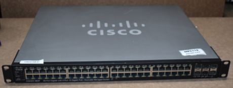 1 x Cisco SG500X-48MP 48-Port Gig Max PoE + 4-Port 10-Gig Stackable Managed Switch - RRP £2,499 -