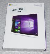 1 x Microsoft Windows 10 Pro Activation Key Card With Original Box - Ref: MPC203 P1 - CL678 -