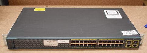 1 x Cisco Catalyst 24 Port Ethernet Switch - Model WS-2960+24TC-S V01 - Includes Power Cable -