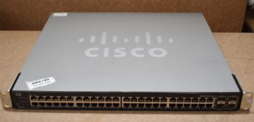 1 x Cisco Small Business Managed Switch SGE2010P 48 Port Gigabit PoE Switch - Ref: MPC180 CA - CL678