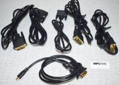 6 x DVI to Mini HDMI Monitor Cables - Ref: MPC440 CF - CL678 - Location: Altrincham WA14This lot