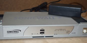 1 x Sonic Wall TZ215 UTM Firewall For Small Offices With Rackmount Kit and PSU - Approx RRP £480 -
