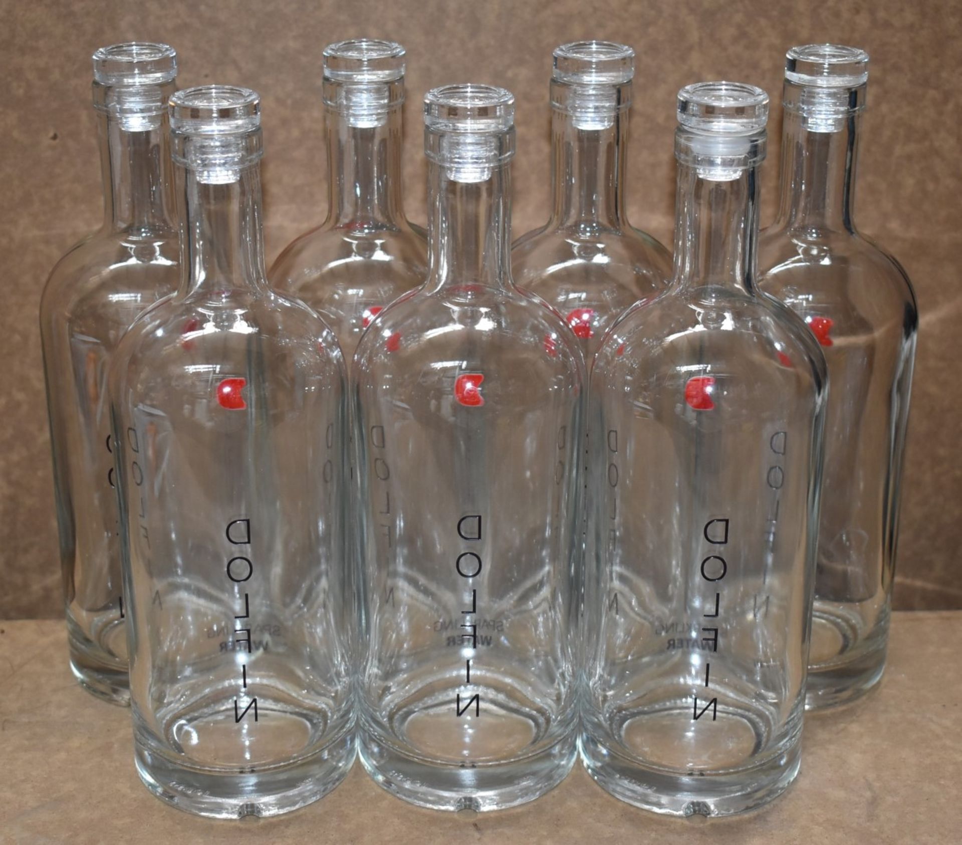 23 x Dolfin Glass Water Bottles With Glass Bottle Caps - Approx Bottle Height 28 cms - Ideal For - Image 10 of 12