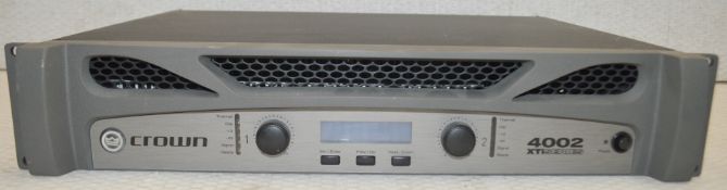 1 x Crown XTi 4002 Two-channel 1200W Power Amplifier - Includes Power Cable - RRP £875 - CL011 -