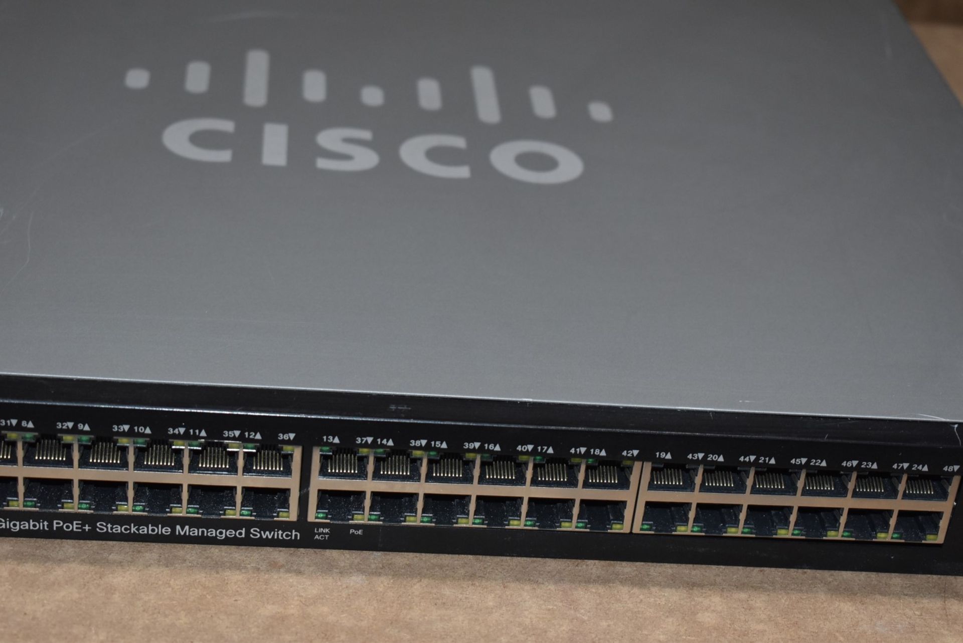 1 x Cisco SG500X-48MP 48-Port Gig Max PoE + 4-Port 10-Gig Stackable Managed Switch - RRP £2,499 - - Image 3 of 9