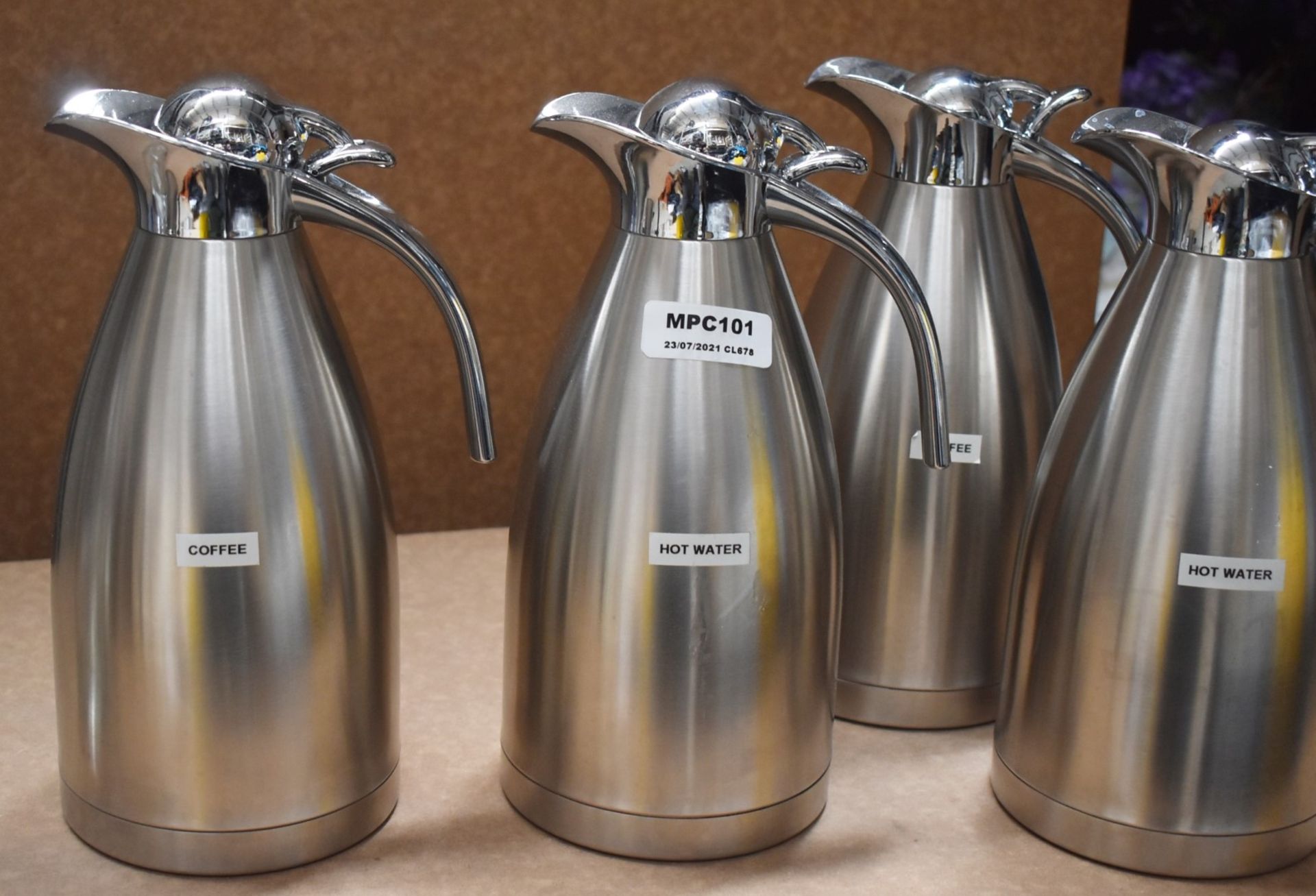 4 x Stainless Steel Boiling Water / Coffee Jug Dispensers - Ref: MPC101 P1 - CL678 - Location: - Image 2 of 4