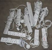 10 x Multi Socket 240v Extension Cables - Ref: MPC218 P1 - CL678 - Location: Altrincham WA14This lot