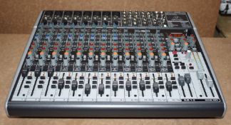 1 x Behringer Xenyx 22 Channel Analog Audio Mixer - Model X2222USB - Includes Power Cable and
