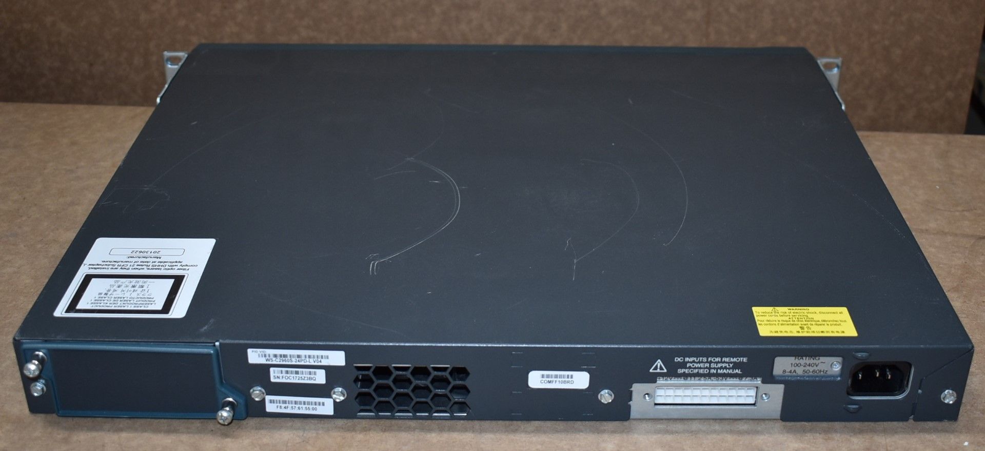 1 x Cisco 2960S Gigabit PoE 24 Port Switch - Model WS-C2960S-24PD-L - Ref: MPC182 CA - CL678 - - Image 5 of 8