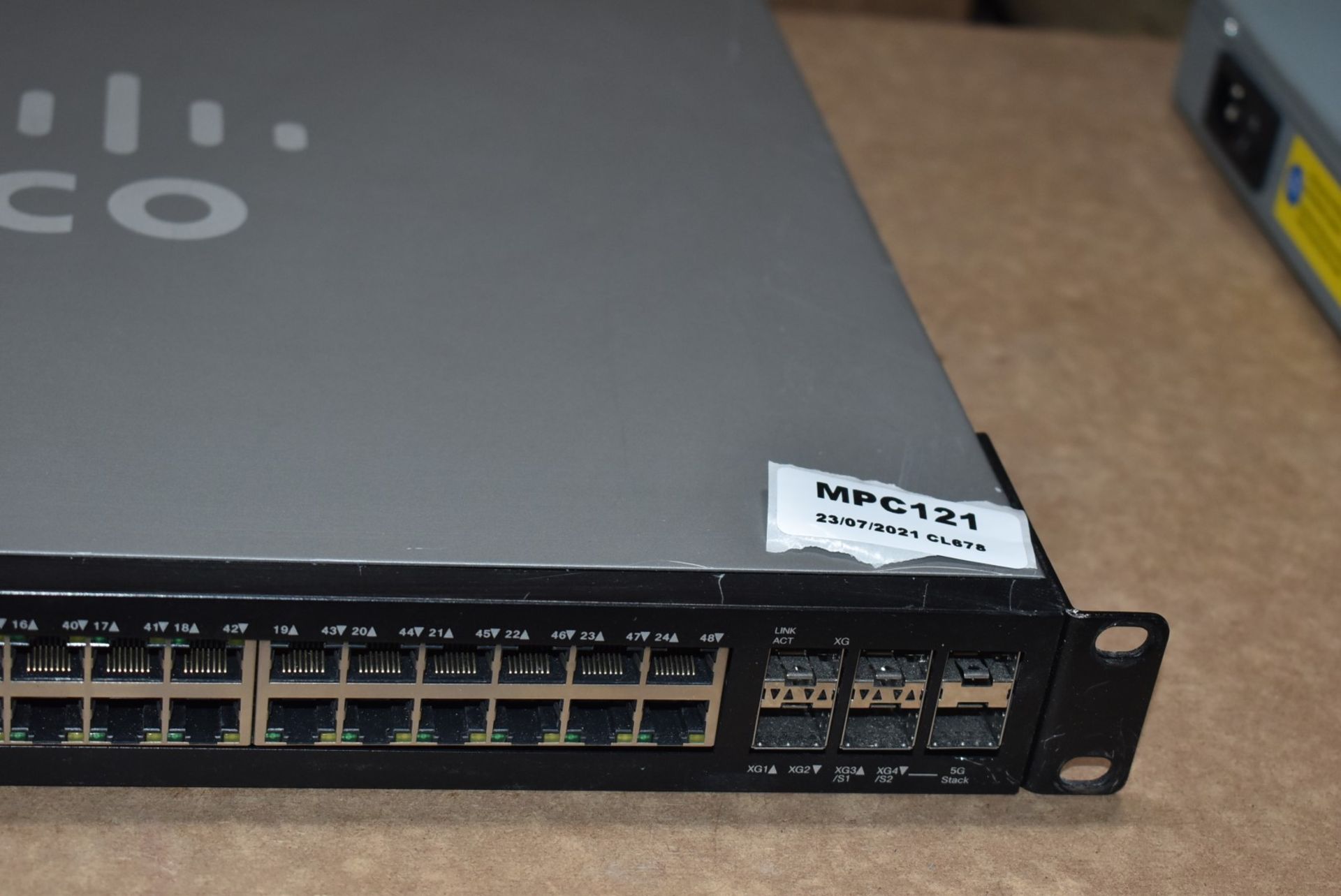 1 x Cisco SG500X-48MP 48-Port Gig Max PoE + 4-Port 10-Gig Stackable Managed Switch - RRP £2,499 - - Image 4 of 9