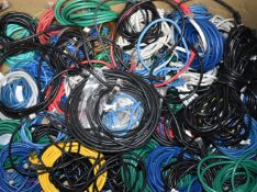 Approx 50 x Ethernet Cables - Various Sizes and Colours Included - Ref: MPC345 P1 - CL678 -
