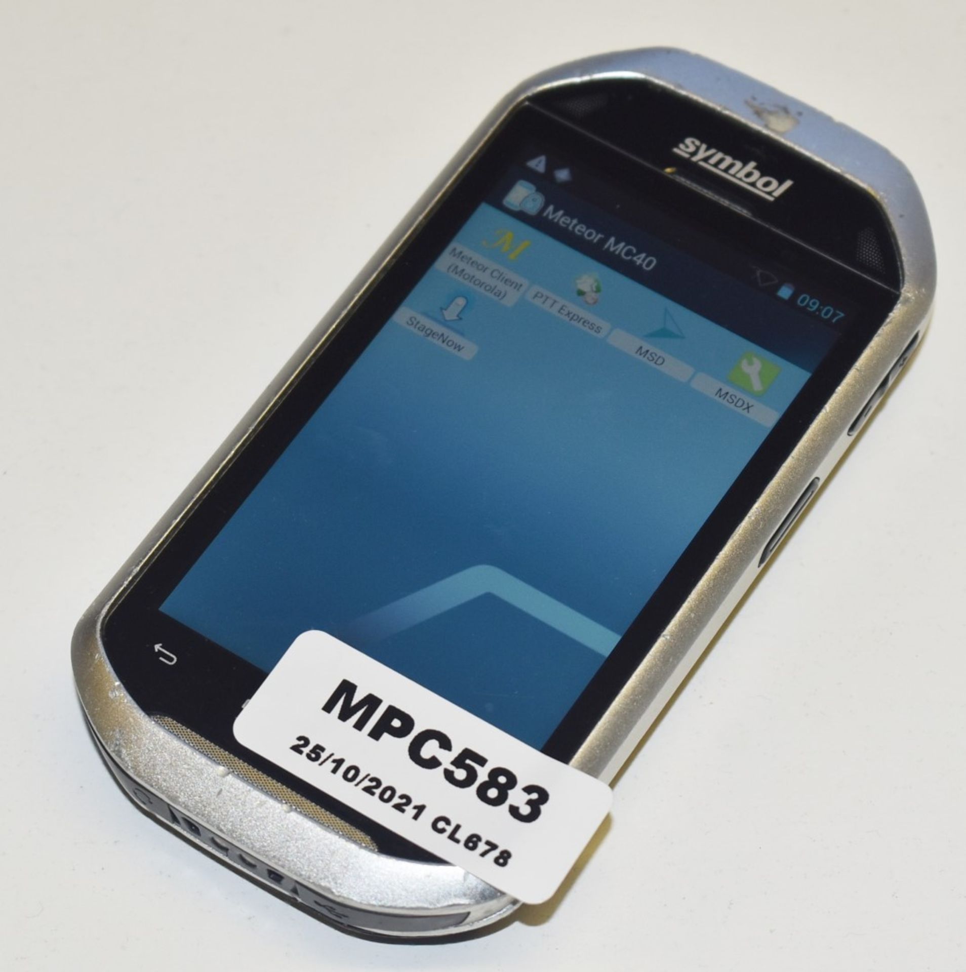 1 x Zebra Symbol MC40 1D 2D Barcode Scanner PDA Handheld Compute - Ref: MPC583 CG - CL678 -