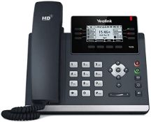 4 x Yealink T42S Office IP Desk Phones With 2.7 Inch Graphical Display - Ultra Elegant Gigabit IP