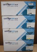4 x Toner Cartridges Suitable For Canon i-Sensys LBP-653Cdw, 654Cx, MF-732Cdw, 734Cdw, 735Cx -