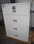 1 x Phoenix Three Drawer Lateral Fire Resistant Security Safe - RRP £2,600 - Ideal For The Home of