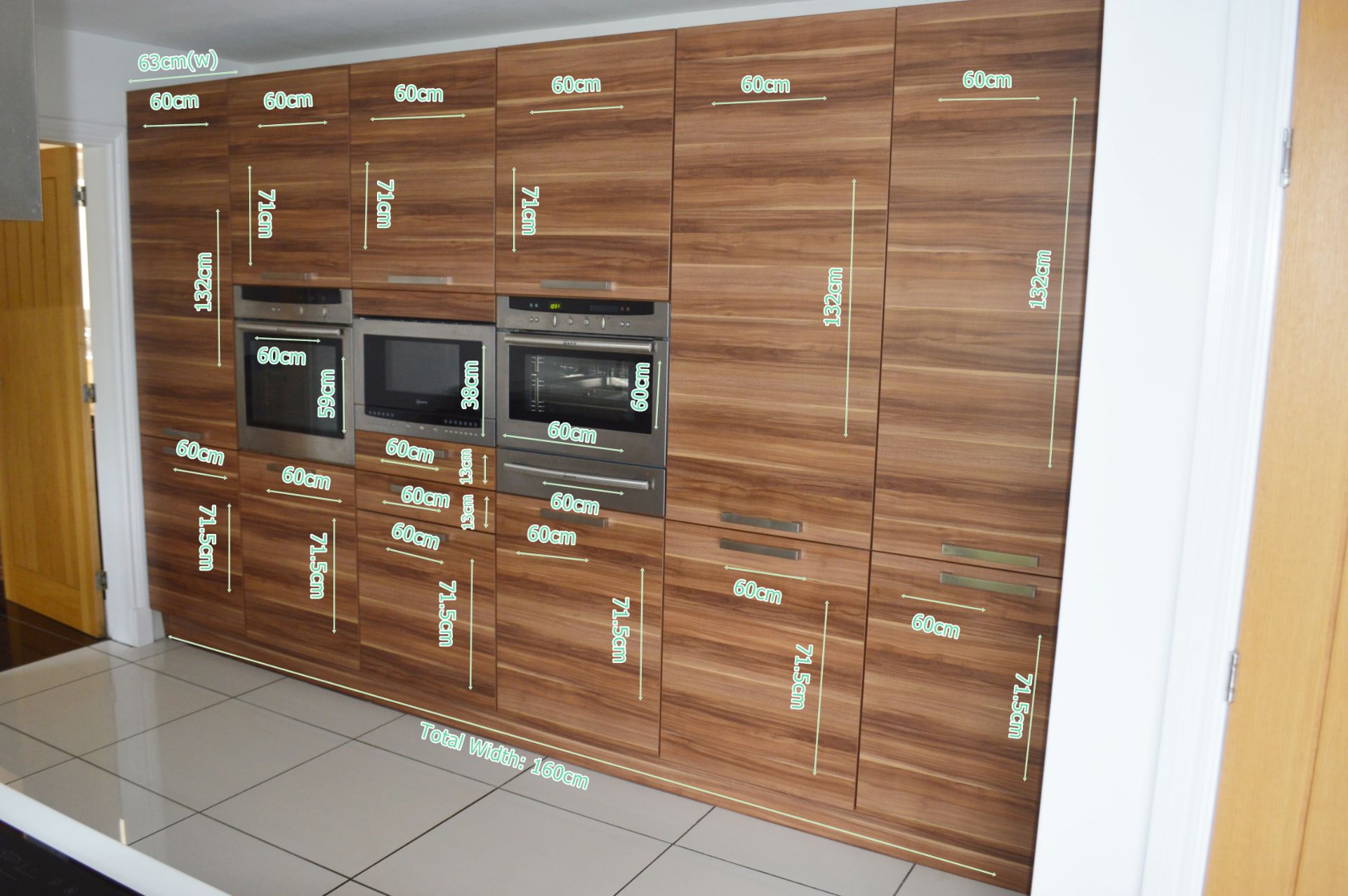 1 x Contemporary Bespoke Fitted Kitchen With Integrated Neff  Branded Appliances, Quartz Worktops - Image 45 of 52