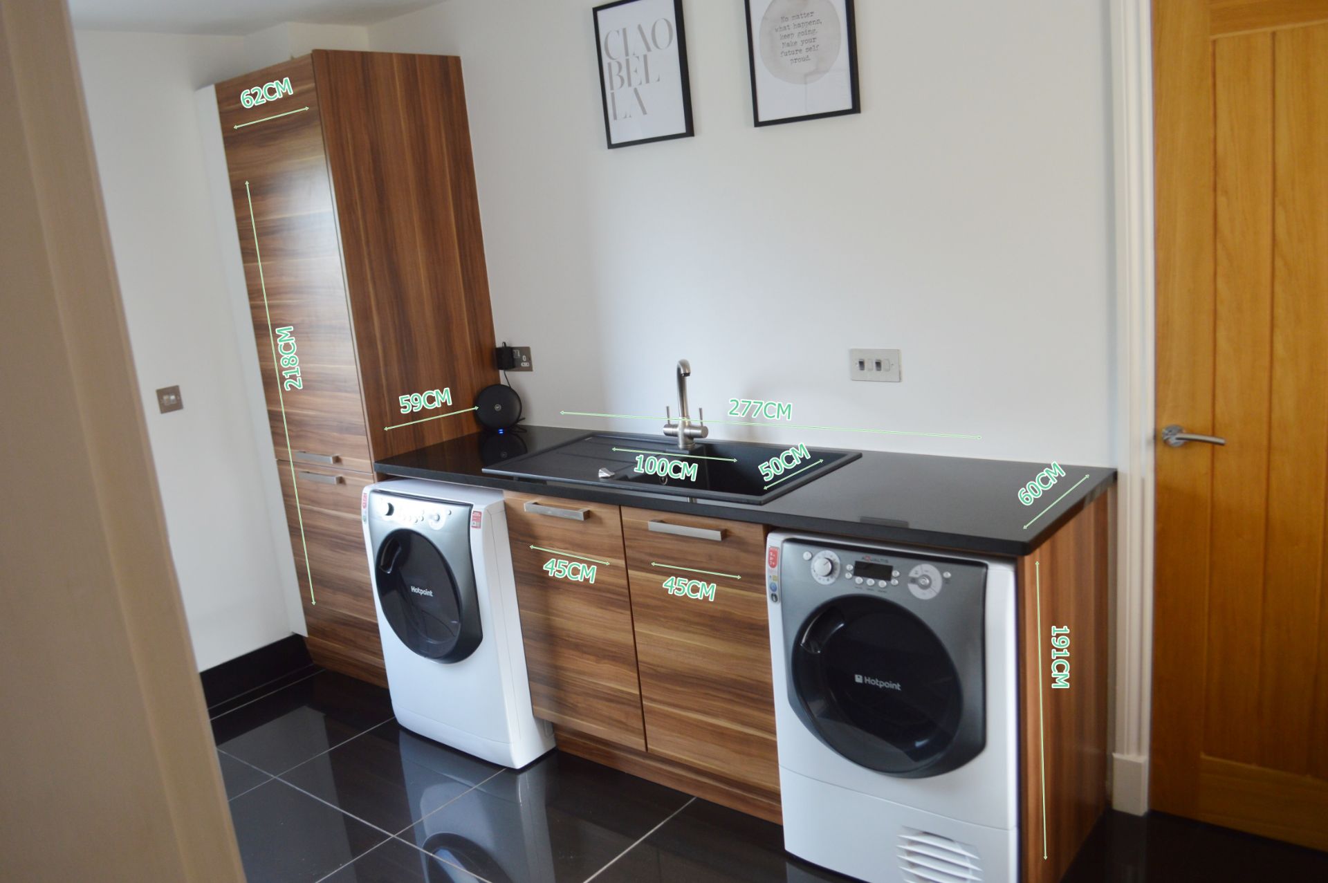 1 x Contemporary Bespoke Fitted Kitchen With Integrated Neff  Branded Appliances, Quartz Worktops - Image 24 of 52