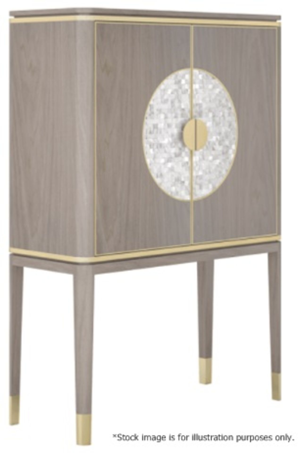 1 x FRATO 'Seville' Luxury Designer 2-Door Tall Cabinet With A High Gloss Finish - RRP £7,968 - Image 2 of 15