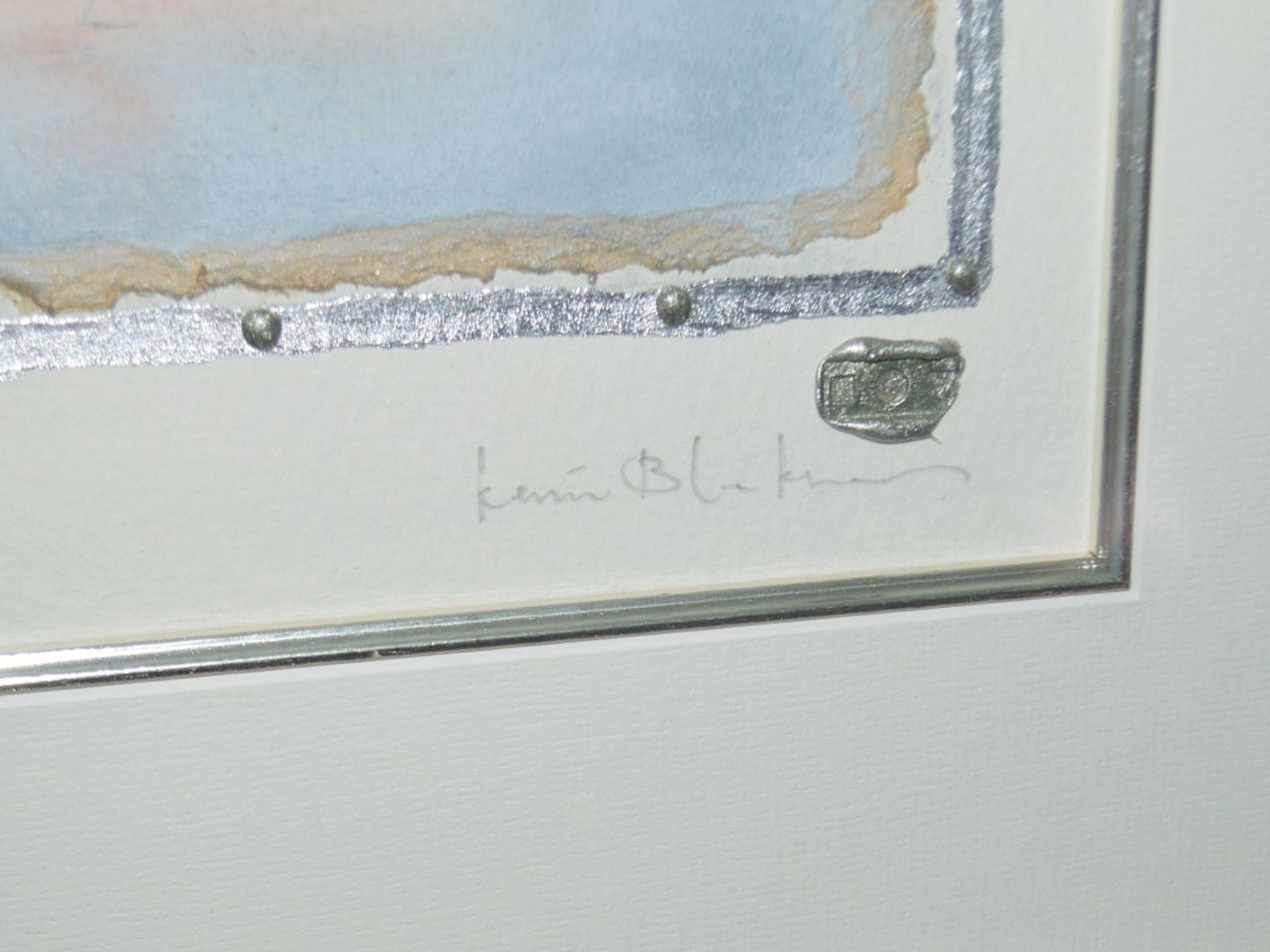 1 x Framed Original Mixed Media Artwork 'Mouillage De Bateau III' Signed By Artist Kevin - Image 6 of 6