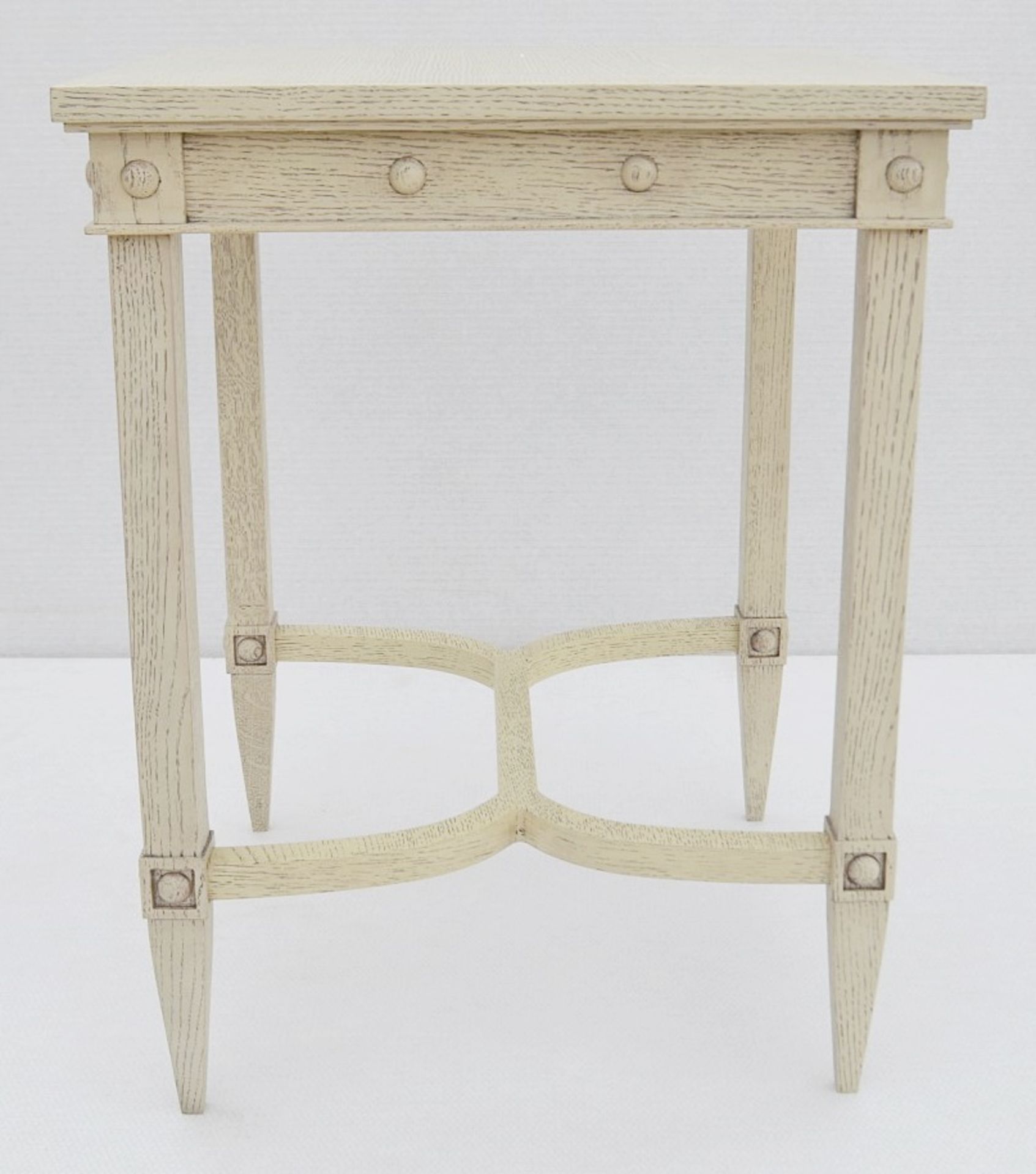 1 x JUSTIN VAN BREDA 'Thomas' Designer Georgian-inspired Table In Limed Grey Oak - RRP £1,320 - Image 2 of 6