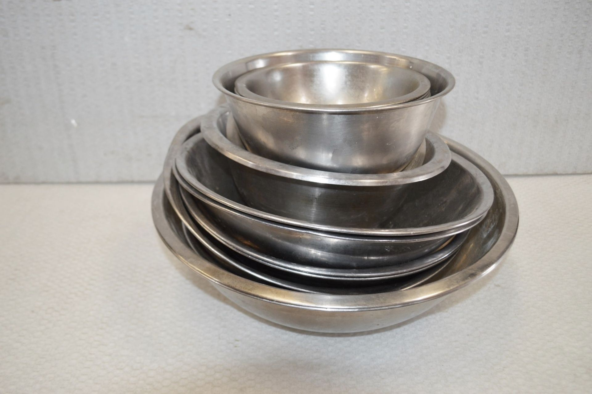 21 x Various Stainless Steel Chefs Mixing/Prep Bowls - Various Sizes Included - Recently Removed - Image 2 of 3