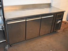 1 x Blizzard HBC3 Triple Door Countertop Refrigerator - Dimensions: H182 x W179 x D70cm - Recently