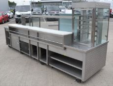 1 x Heated Retail Counter For Take Aways, Hot Food Retail Stores or Canteens etc - Features a Heated