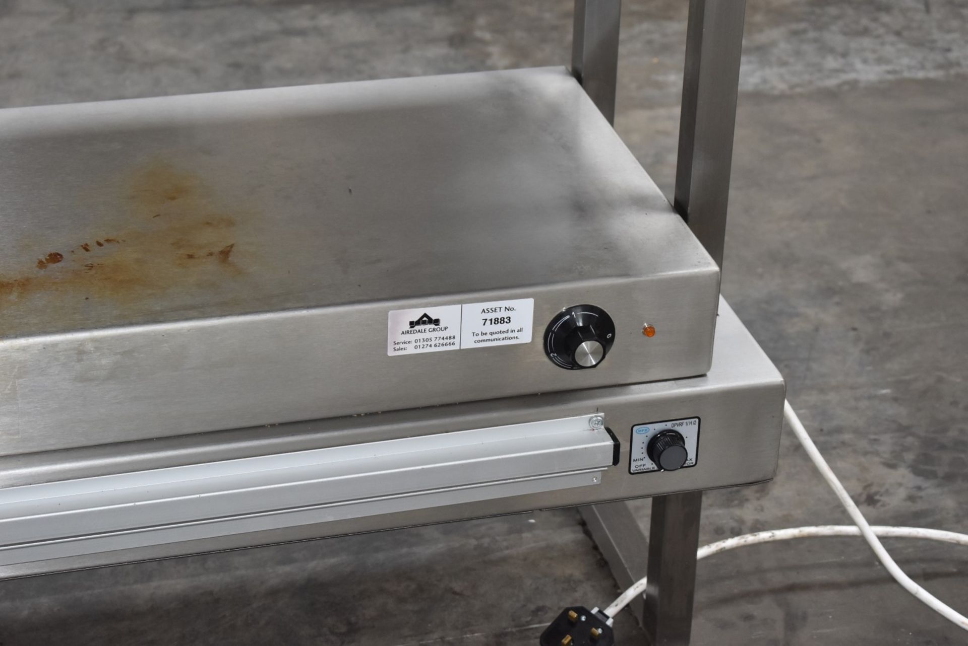 1 x Stainless Steel Bench Mounted Passthrough Food Warmer With Ticket Rails Ref SL254 WH4 - - Image 3 of 5