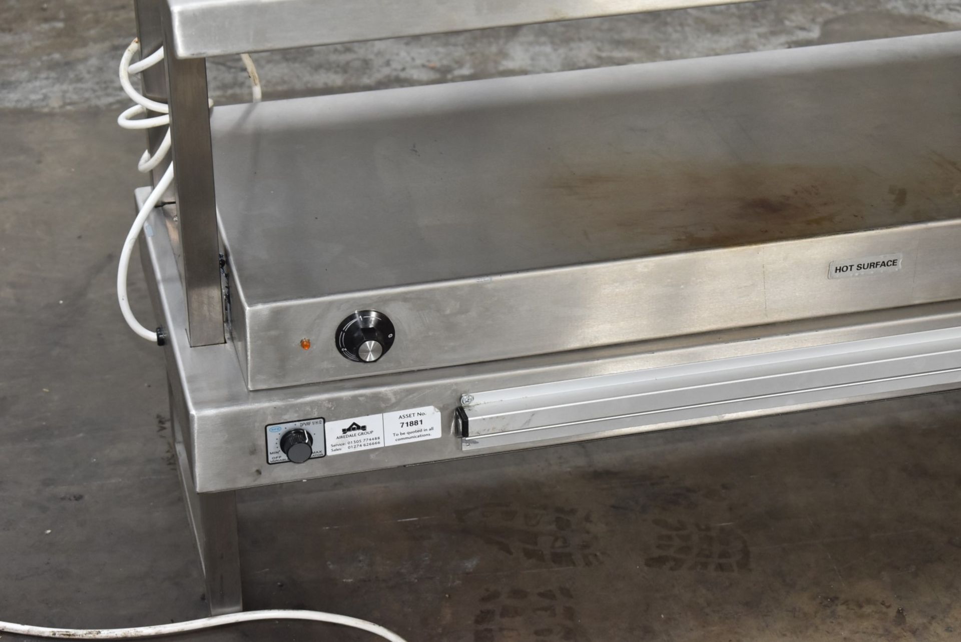 1 x Stainless Steel Bench Mounted Passthrough Food Warmer With Ticket Rails Ref SL255 WH4 - - Image 3 of 6