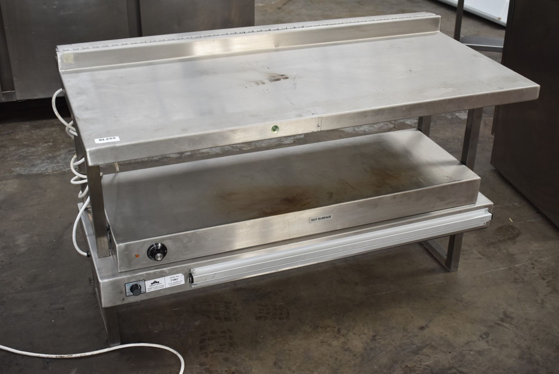 1 x Stainless Steel Bench Mounted Passthrough Food Warmer With Ticket Rails Ref SL255 WH4 - - Image 6 of 6