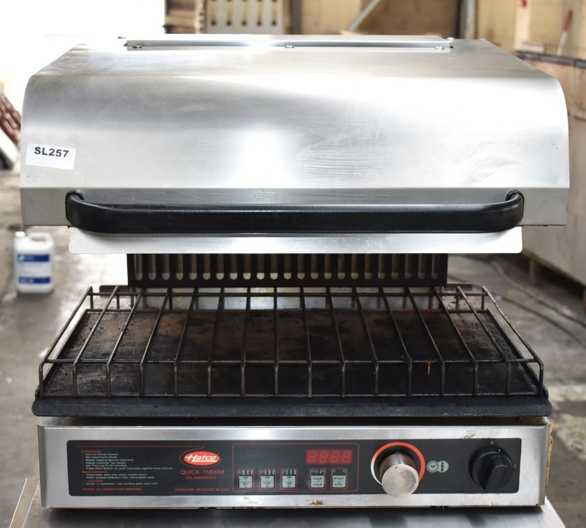 1 x Hatco Quick Therm Rise and Fall Salamander Grill - Model QTS00003  - 3 Phase - Recently - Image 6 of 9