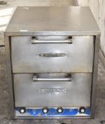 1 x Bakers Pride Commercial Twin Deck Pizza Oven - Recently Removed from a Restaurant