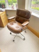 1 x Vitra Eames Lobby Chair ES 105 Charles & Ray Eames 1960 - RRP: £6320.00 To Be Removed From An