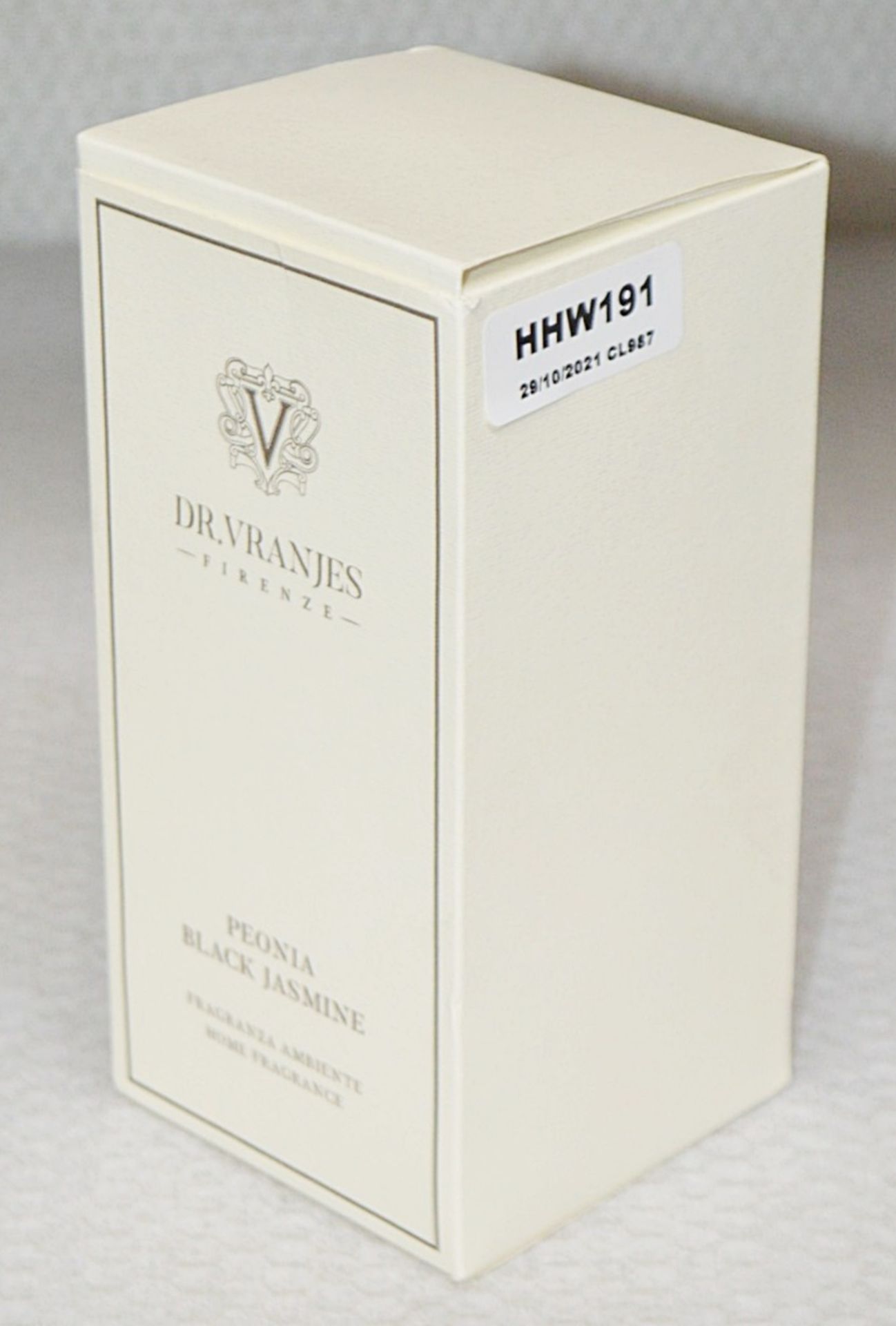 1 x DR. VRANJES FIRENZE Peonia Black Jasmine Diffuser (500ml) - Original Price £78.00 - Ex-display - - Image 2 of 3