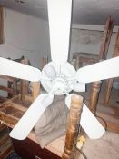 1 x Contemporary Ceiling Fan With Lights - To Be Removed From An Executive Office Environment -