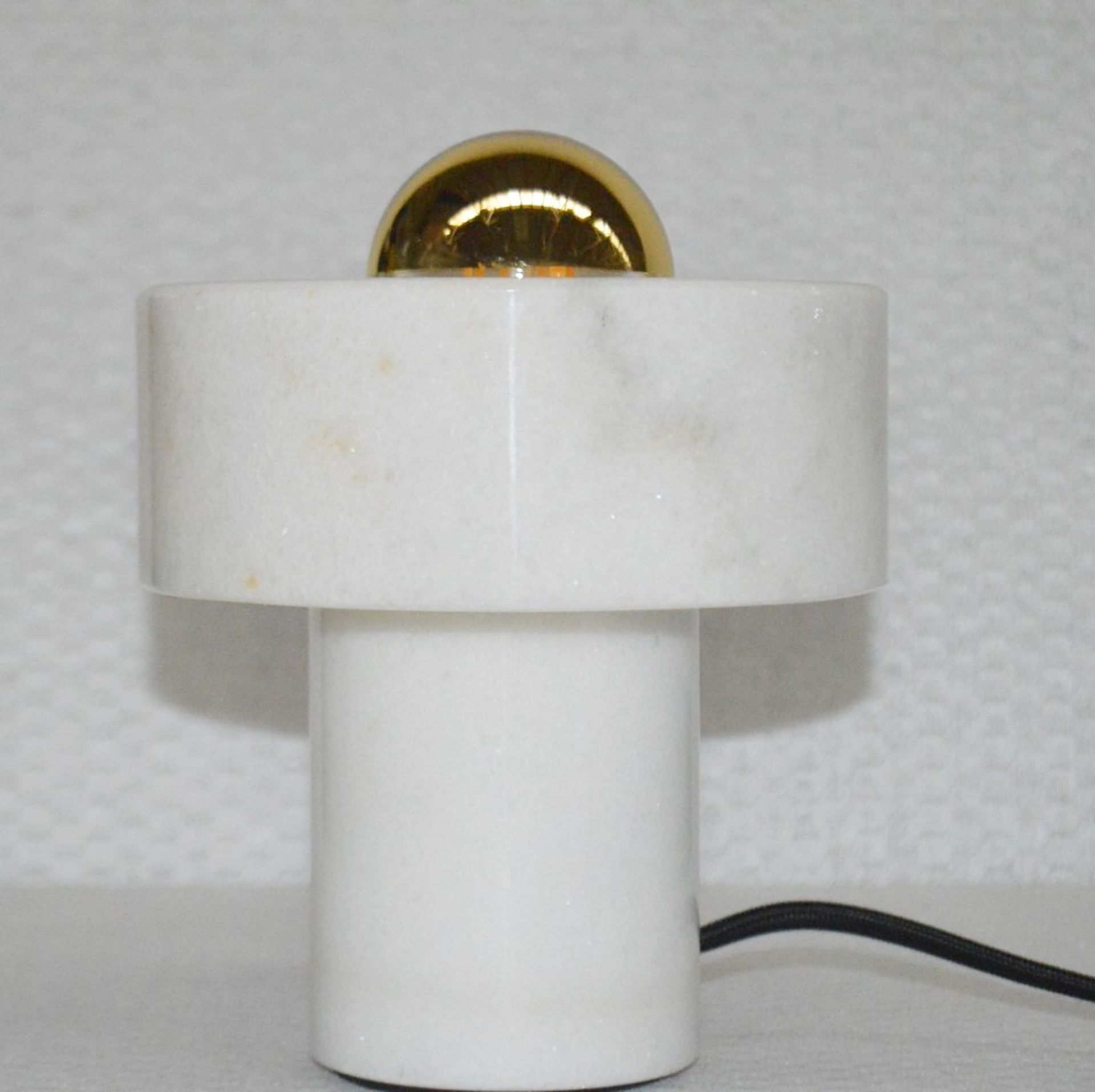 1 x Tom Dixon Designer Stone Table Lamp In Marble - Dimensions: ø14x17.6cm - Original RRP £230.00 - Image 3 of 13