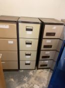 5 x Metal Office Filing Cabinets - To Be Removed From An Executive Office Environment - CL681 - Ref: