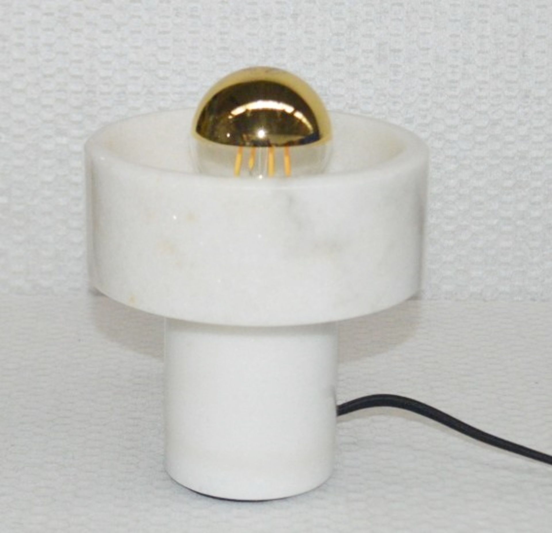 1 x Tom Dixon Designer Stone Table Lamp In Marble - Dimensions: ø14x17.6cm - Original RRP £230.00 - Image 9 of 13