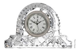 1 x WATERFORD 'Lismore' Crystal Cottage Clock - Original Price £180.00 - Dimensions: H12.5cm x W18.