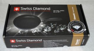 1 x Swiss Diamond XD6420I Frying Pan Die-Cast Aluminium 20cm - Original RRP £129.95 - Unused Bixed