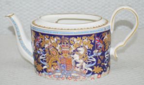 1 x Fine Bone China LRM Teapot - Made In England - Original RRP £175.00
