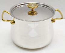 1 x Ondine Cookware Platine Stockpot With Lid - Ref: HHW057/JUL21 - CL011 - Location: Altrincham